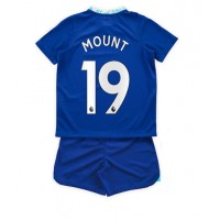 Dres Chelsea Mason Mount #19 Domaci za djecu 2022-23 Kratak Rukav (+ kratke hlače)